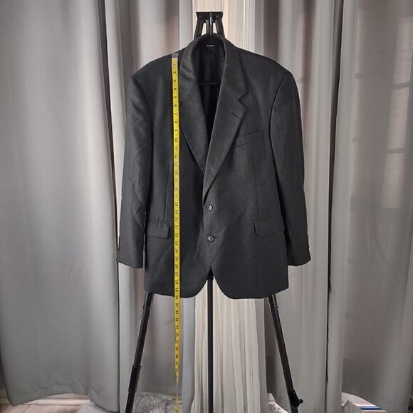 Kilburne and Finch Men's Gray Two Button Wool Blend Suit Jacket, Size 44S - Picture 5 of 12